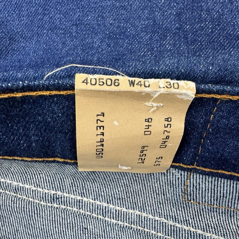 Levis 506 Orange Tab VTG USA Made 90s Deadstock Dark Wash Jeans 40x30 NWT